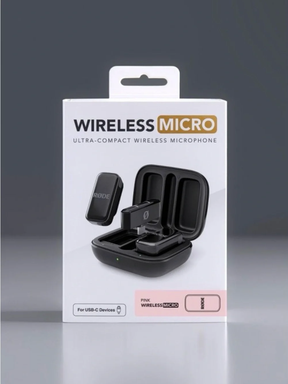 RODE Wireless Microphones with Charging Case Pink (Exclusive Color)